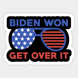 Biden Won Get Over It Joe Biden Kamala Harris President 2020 Sticker